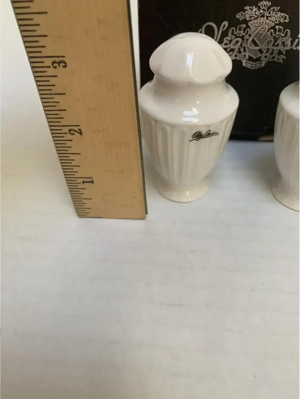Salt and Pepper Shakers Oleg Cassini Fine Porcelain